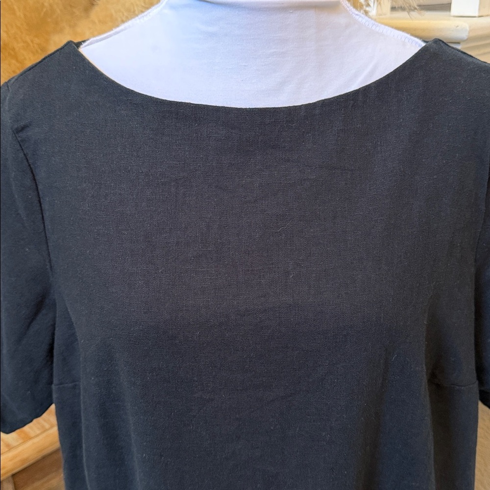 Abercrombie & Fitch Black Mini Shift Dress - Picture 3 of 7